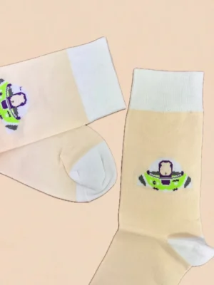 جوراب ساق بلند طرح باز لایت‌یر Buzz Lightyear