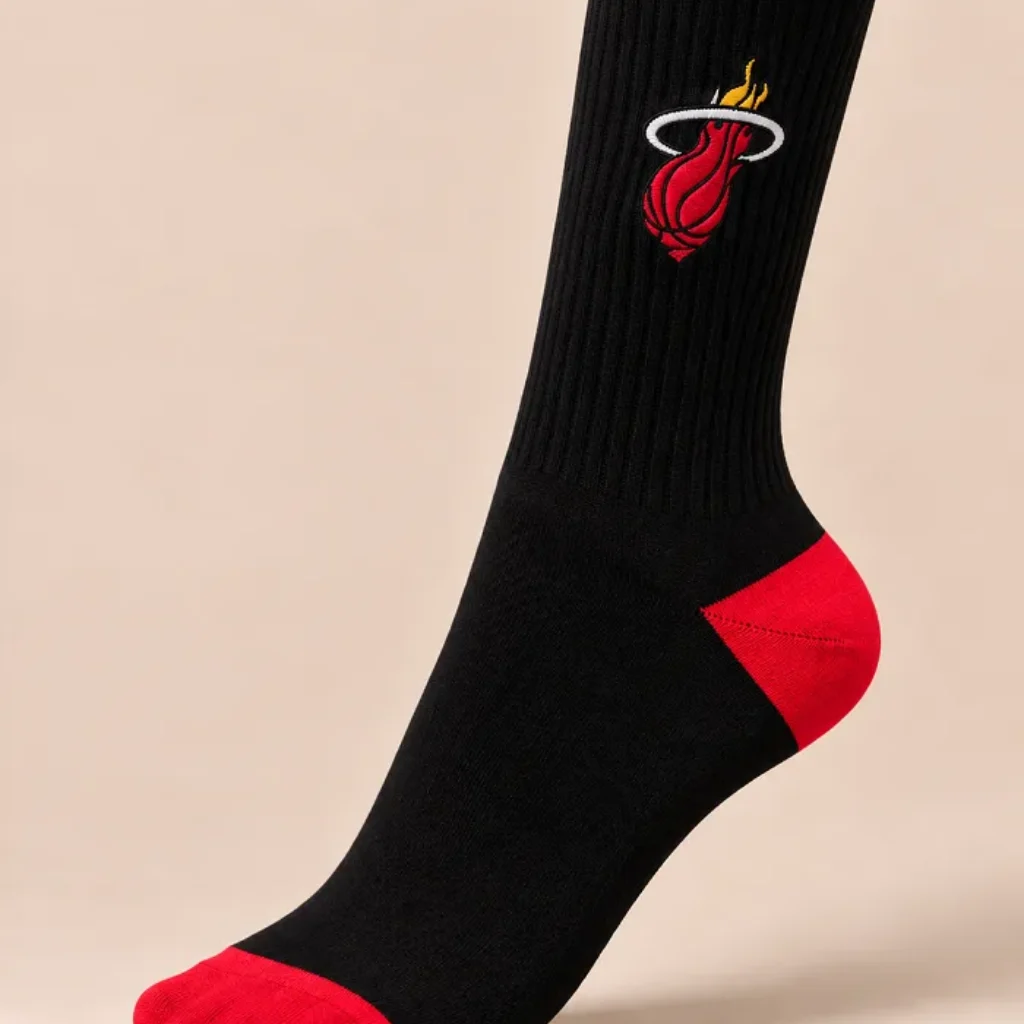 جوراب ساق بلند طرح Miami Heat