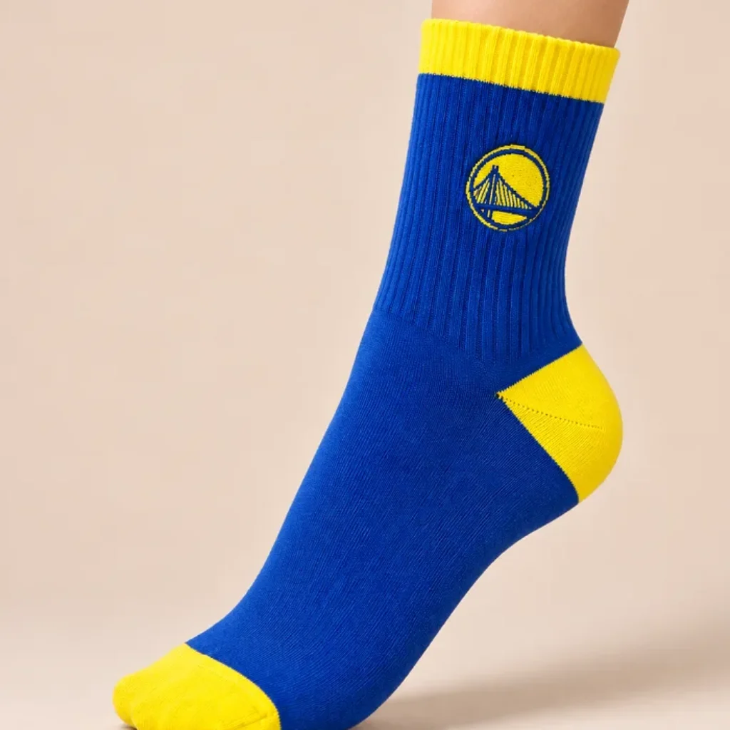 جوراب ساق بلند طرح NBA Golden State Warriors